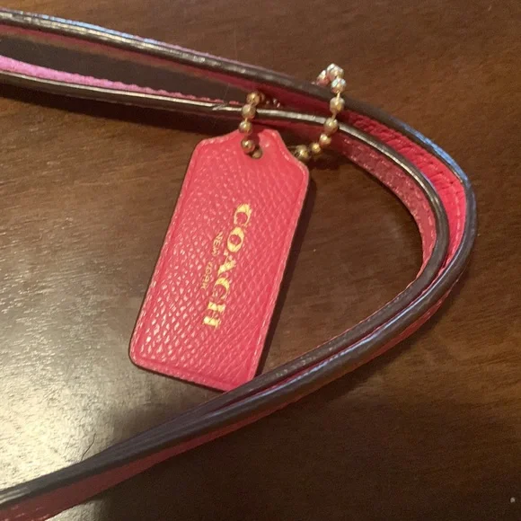 Pink floral Coach bag
